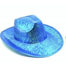 Cowboy Hat - Metallic Blue